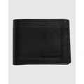 Billabong - Scope 2 In 1 Bi Fold Leather Wallet For Men - Wallets (BLACK) Scope 2 In 1 Bi Fold Leather Wallet For Men