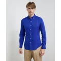 Polo Ralph Lauren - Long Sleeve Linen Sport Shirt - Casual shirts (City Royal) Long Sleeve Linen Sport Shirt