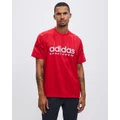 adidas Sportswear - Tiro Tee - Short Sleeve T-Shirts (Better Scarlet) Tiro Tee