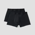 Organic Basics - 2 Pack Silvertech Everyday Boxers - Underwear & Socks (Black) 2-Pack Silvertech Everyday Boxers