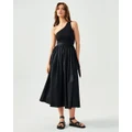 ST MRLO - Lee Contrast Dress - Dresses (Black) Lee Contrast Dress