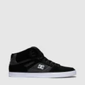 DC Shoes - Men's Pure High Top Shoes - Sneakers (BLACK/BATTLESHIP) Men's Pure High Top Shoes