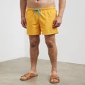 Gant - Classic Fit Swim Shorts - Swimwear (Dahlia Orange) Classic Fit Swim Shorts