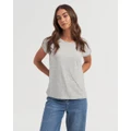 Vero Moda - Ava Short Sleeve Tee - T-Shirts & Singlets (Grey) Ava Short Sleeve Tee