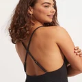 Seafolly - Sea Dive Scoop Neck One Piece - One-Piece / Swimsuit (Black) Sea Dive Scoop Neck One Piece