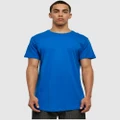 Urban Classics - Shaped Long Tee - Short Sleeve T-Shirts (Bright Blue) Shaped Long Tee
