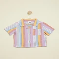 Cotton On Kids - Paisley Resort Shirt Kids - Shirts & Polos (Chameleon & Rio Stripe) Paisley Resort Shirt - Kids