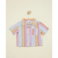 Cotton On Kids - Paisley Resort Shirt Kids - Shirts & Polos (Chameleon & Rio Stripe) Paisley Resort Shirt - Kids