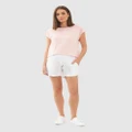 Ripe Maternity - Indi Shirred Linen Short - Chino Shorts (navy) Indi Shirred Linen Short