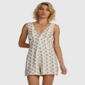 RVCA - Happy Hour Playsuit - Dresses (NATURAL) Happy Hour Playsuit