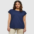 Urban Classics - UC Ladies Extended Shoulder Tee - T-Shirts & Singlets (Dark Blue) UC Ladies Extended Shoulder Tee
