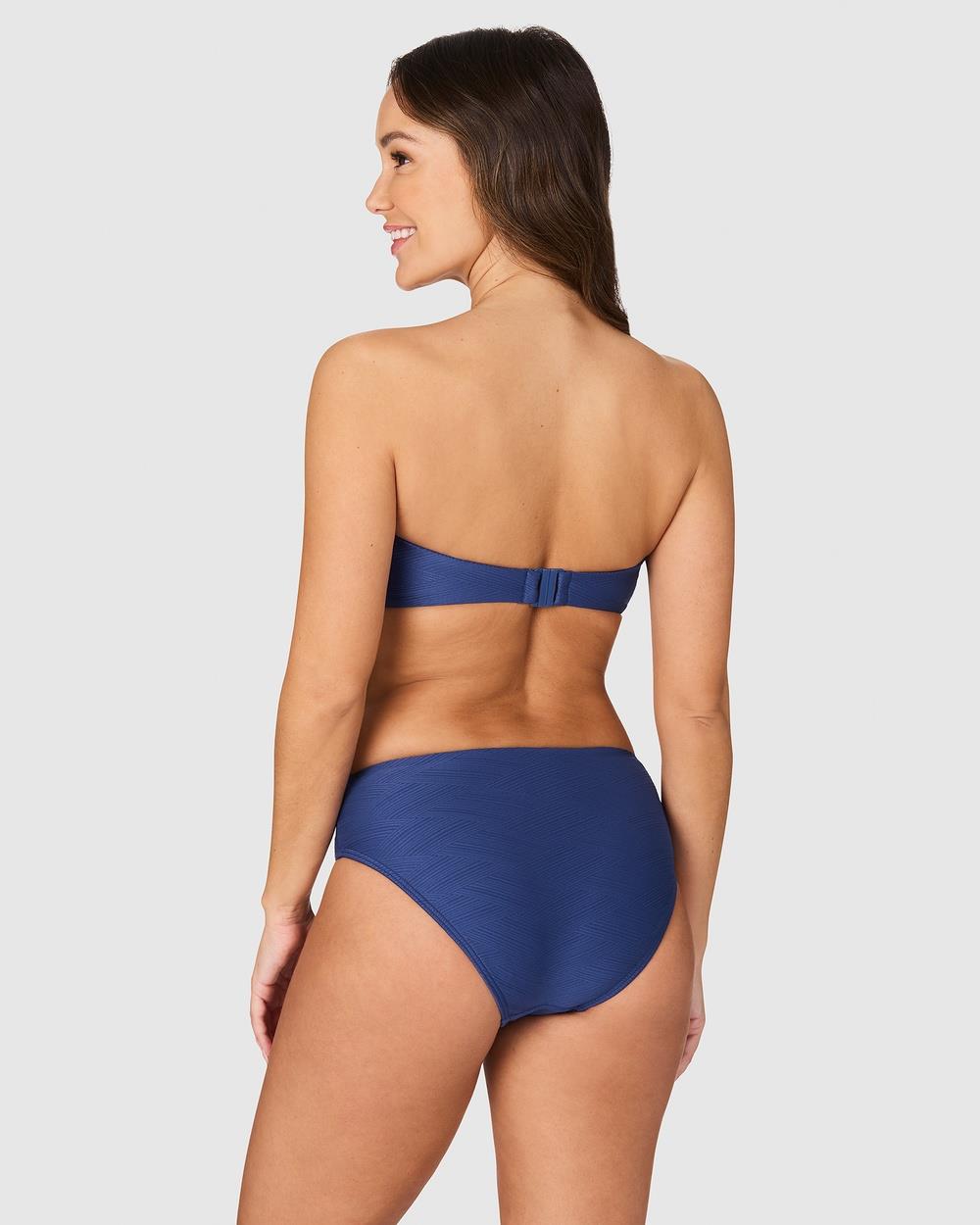 Nip Tuck Swim - Gamma Texture Marilyn Bikini Bottom - Bikini Bottoms (blue) Gamma Texture Marilyn Bikini Bottom