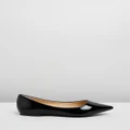 Atmos&Here - Kate Leather Flats - Ballet Flats (Black Patent Leather) Kate Leather Flats
