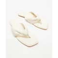 Atmos&Here - Suzy Comfort Sandals - Flats (Cream Leather) Suzy Comfort Sandals