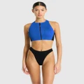 Bond-Eye Swimwear - Splice Irina Crop - Bikini Tops (Cobalt/Black) Splice Irina Crop