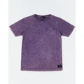 Alphabet Soup - Kids Go To Pocket Short Sleeve Tee Purple Haze - Short Sleeve T-Shirts (Purple) Kids Go To Pocket Short Sleeve Tee Purple Haze