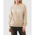 BDG By Urban Outfitters - Chain Stitch Acid Sweatshirt - Sweats (Sand) Chain Stitch Acid Sweatshirt