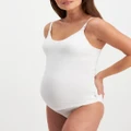 Bonds - Original Bumps Maternity Contour Cami - Tops (White) Original Bumps Maternity Contour Cami