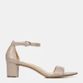 Naturalizer - Vera Heeled Sandal - Mid-low heels (Turtledove Snake) Vera Heeled Sandal