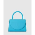 Olga Berg - Sasha Top Handle Bag - Clutches (Blue) Sasha Top Handle Bag