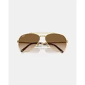 Ray-Ban - New Aviator - Sunglasses (Gold) New Aviator