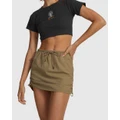 RVCA - Cargo Mini Skirt - Skirts (TIMBER) Cargo Mini Skirt