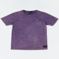 Alphabet Soup - Teen Go To Pocket Short Sleeve Tee Purple Haze - Short Sleeve T-Shirts (Purple) Teen Go To Pocket Short Sleeve Tee Purple Haze