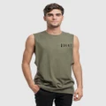 DVNT - Ethos Crest Tank - Muscle Tops (Olive) Ethos Crest Tank