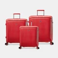 Echolac Japan - Singapore Echolac 3 Piece Set - Travel and Luggage (red) Singapore Echolac 3 Piece Set