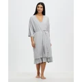 Gingerlilly - Tavia Bamboo Robe - Sleepwear (Grey) Tavia Bamboo Robe