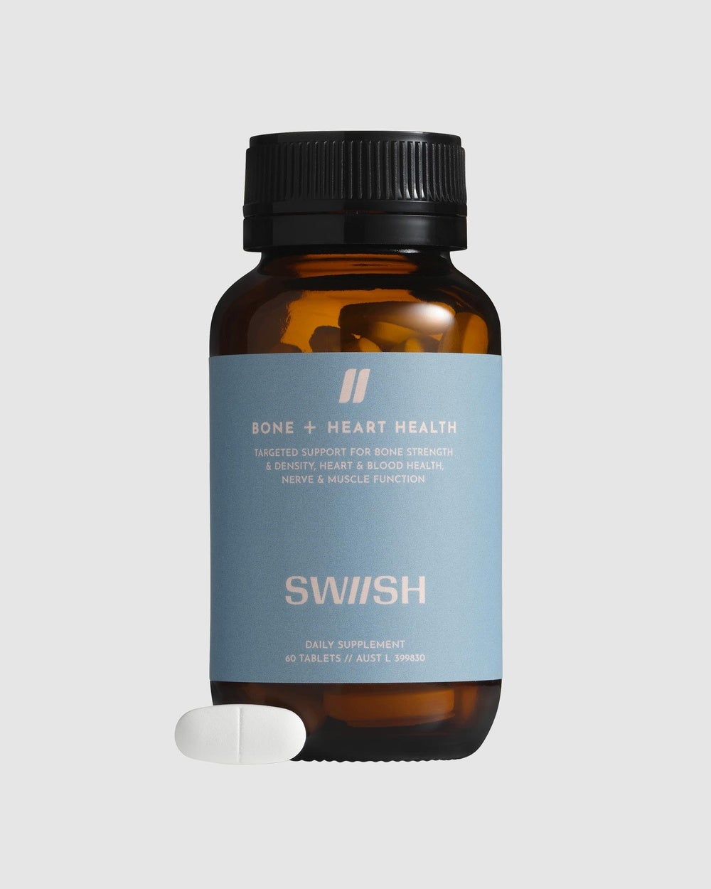 SWIISH - Bone + Heart Health - Vitamins & Supplements (Blue) Bone + Heart Health