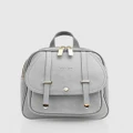 Belle & Bloom - Camila Leather Backpack - Backpacks (Grey) Camila Leather Backpack