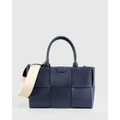 Belle & Bloom - Long Way Home Woven Tote Navy - Handbags (Navy) Long Way Home Woven Tote - Navy