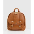 Belle & Bloom - Camila Leather Backpack - Backpacks (Brown) Camila Leather Backpack