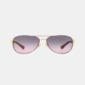 Coach - 0HC7059 - Sunglasses (Violet & Grey Purple Gradient) 0HC7059