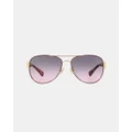 Coach - 0HC7059 - Sunglasses (Violet & Grey Purple Gradient) 0HC7059