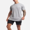 First Division - Core Crest Mono Tee - Short Sleeve T-Shirts (Marle Grey) Core Crest Mono Tee