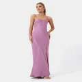 Forcast - Anaise Backless Maxi Dress - Bodycon Dresses (Rose Purple) Anaise Backless Maxi Dress