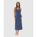 Ripe Maternity - Harlow Slip Dress - Dresses (blue) Harlow Slip Dress