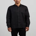 Silent Theory - Linen L s Shirt - Casual shirts (BLACK) Linen L-s Shirt