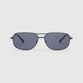 UNISON - Monaco Aviator Sunglasses - Sunglasses (Black) Monaco Aviator Sunglasses