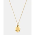 Michael Hill - Diamond Accent Oval locket in 10kt Yellow Gold - Jewellery (Yellow) Diamond Accent Oval locket in 10kt Yellow Gold