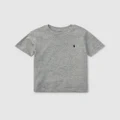 Polo Ralph Lauren - Cotton Jersey Crewneck T Shirt Teens - T-Shirts & Singlets (Grey) Cotton Jersey Crewneck T-Shirt - Teens