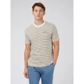 Ben Sherman - Stripe Tee - Long Sleeve T-Shirts (WHITE) Stripe Tee