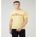 Ben Sherman - Signature Flock Tee - Long Sleeve T-Shirts (YELLOW) Signature Flock Tee