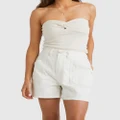Billabong - Sunrise Corduroy Shorts For Women - Denim (SALT CRYSTAL) Sunrise Corduroy Shorts For Women