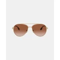 Burberry - 0BE3147 - Sunglasses (Gold) 0BE3147