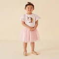 Designer Kidz - Unicorn Sequin Frill Sleeve Top - T-Shirts & Singlets (Pink) Unicorn Sequin Frill Sleeve Top