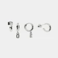 Forcast - Marie Sterling Silver Plated 2pc Earring Set - Jewellery (Silver) Marie Sterling Silver Plated 2pc Earring Set
