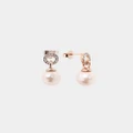 Forcast - Yvonne Rose Gold Plated Earrings - Jewellery (Rose Gold) Yvonne Rose Gold Plated Earrings